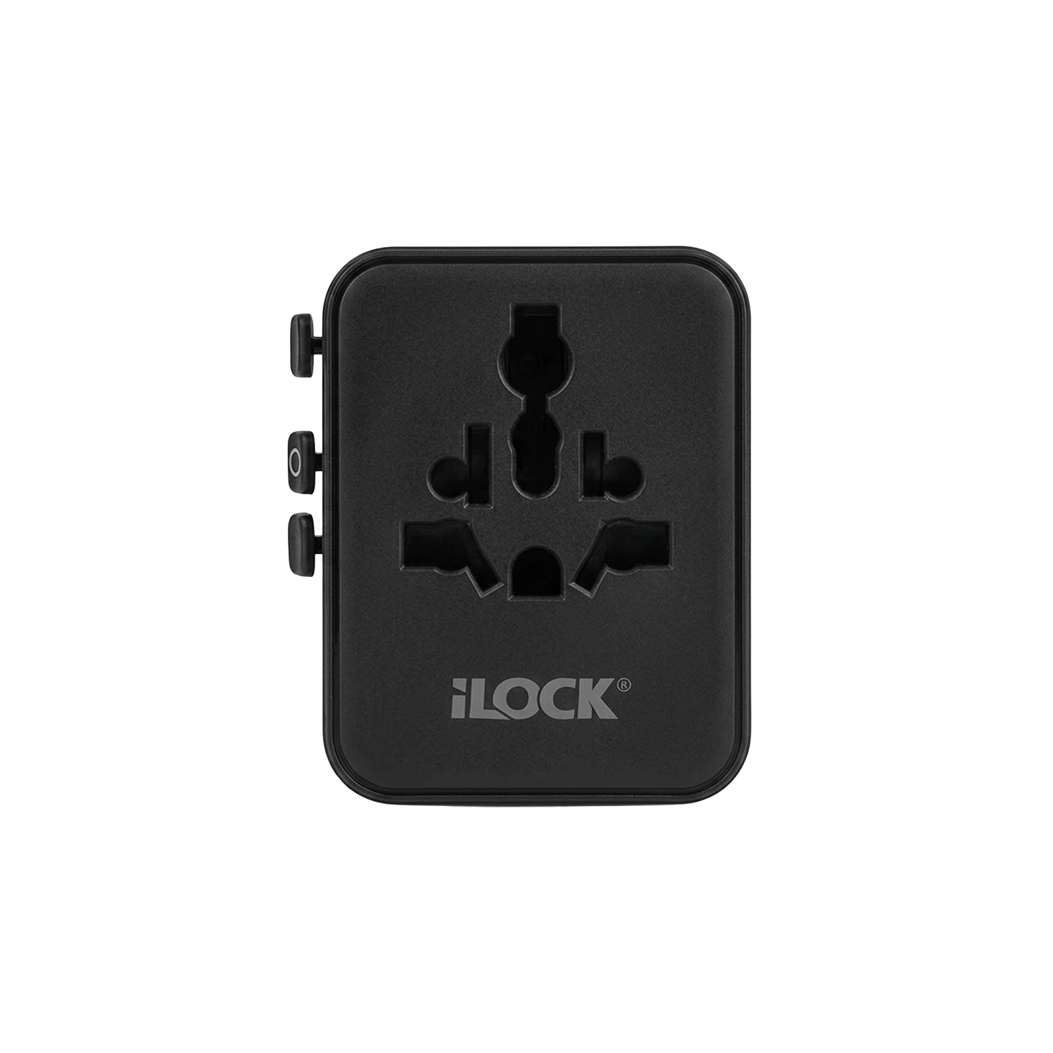 iLOCK WORLD TRAVEL ADAPTER, 20W GaN TECH, Mini Size Travel Adapter With 2 AC Sockets - Image 2