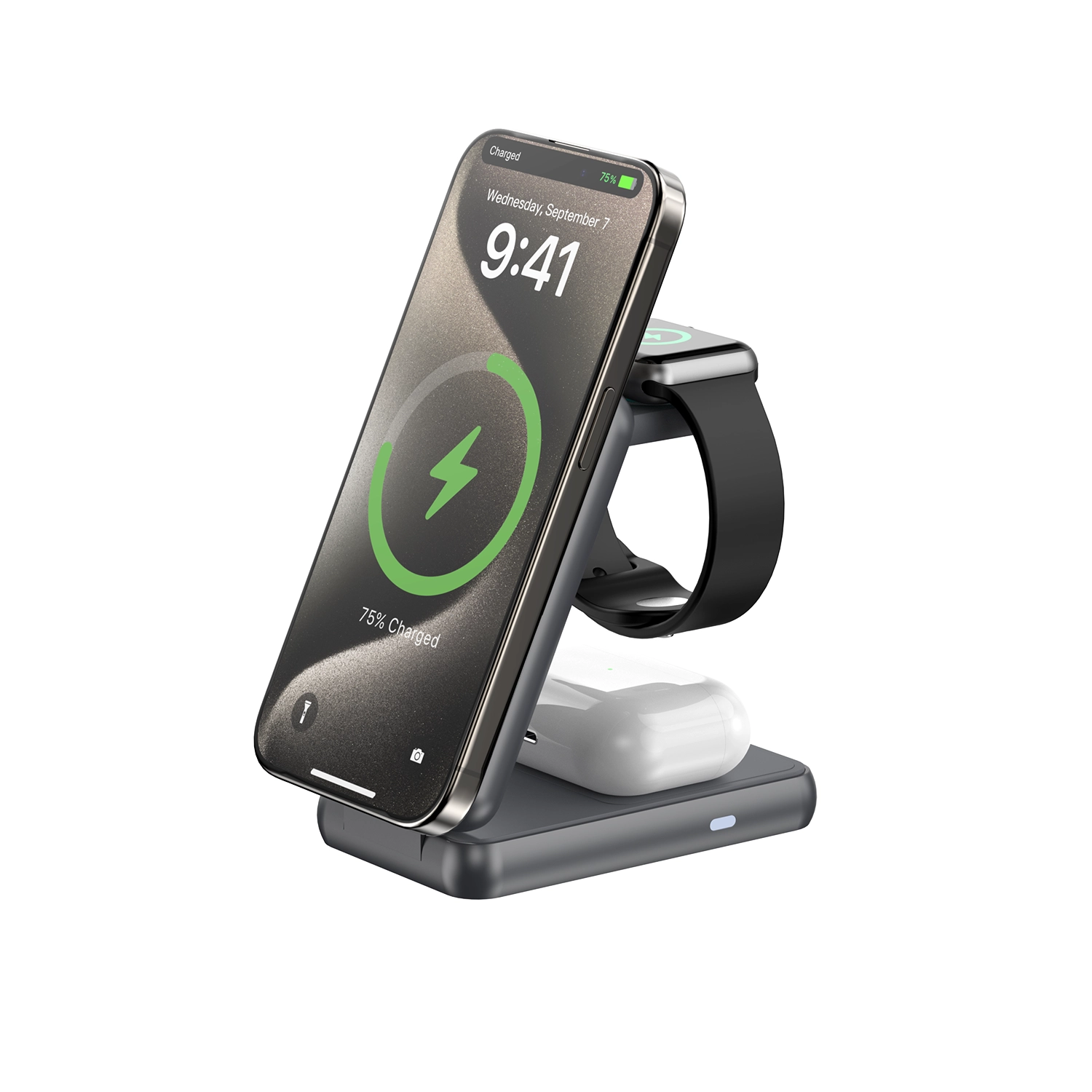 iLOCK Foldable Magnetic 3 in 1 Wireless Charger - Image 4